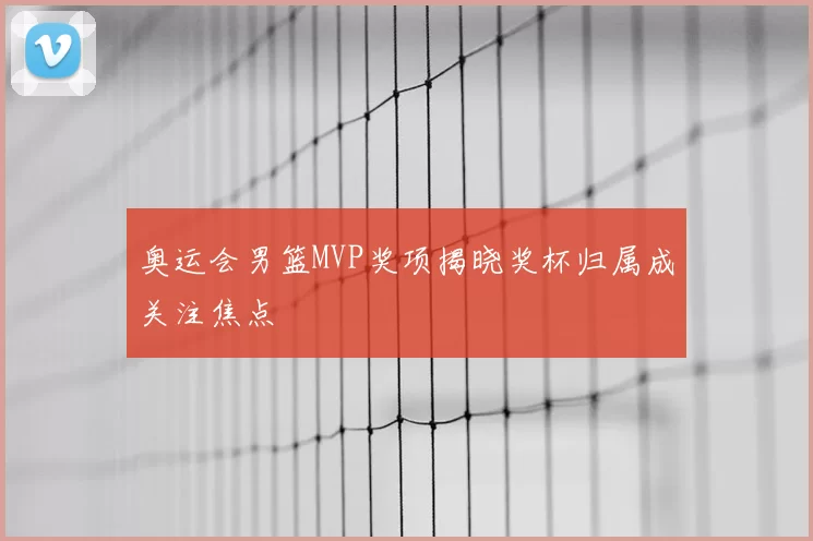 奥运会男篮MVP奖项揭晓奖杯归属成关注焦点